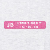 Monogram Aangepaste persoonlijke naam Meisje Glitt Labels (Design 1)