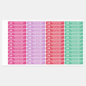 Monogram Aangepaste persoonlijke naam Meisje Glitt Labels (Vel)