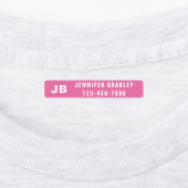 Monogram Aangepaste persoonlijke naam Meisje Glitt Labels (Aangebracht)