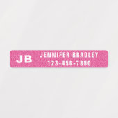 Monogram Aangepaste persoonlijke naam Meisje Glitt Labels (Design 1)