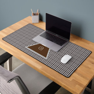 Monogram Aanpassen Chic Plaid Bureaumat