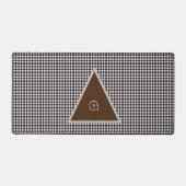 Monogram Aanpassen Chic Plaid Bureaumat (Voorkant)