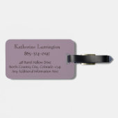 Monogram aanpassen Persoonlijke info Waterjuffer Bagagelabel (Achterkant horizontaal)