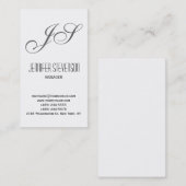 Monogram aantrekkelijk charm consultant Visitekaar Visitekaartje (Voorkant / Achterkant)