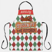 Monogram aantrekkelijk  kleurrijk ontwerp Chili Schort (Voorkant)