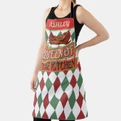 Monogram aantrekkelijk  kleurrijk ontwerp Chili Schort (Insitu)