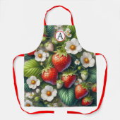 Monogram Aardbei All-Over Print Schort (Voorkant)