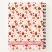 Monogram Aardbei Fruitpatroon Notitieboek (Achterkant)