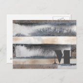 Monogram| Aarde en rook I Briefkaart (Voorkant / Achterkant)