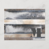 Monogram| Aarde en rook I Briefkaart (Voorkant)