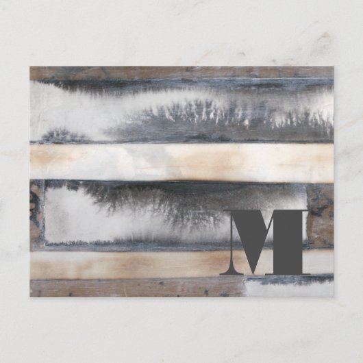 Monogram| Aarde en rook I Briefkaart (Voorkant)