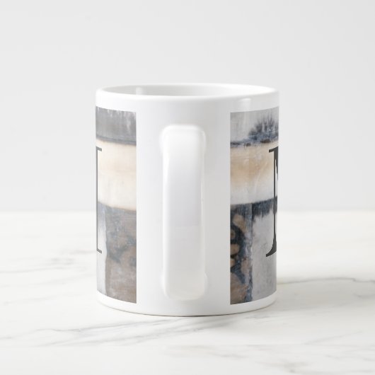 Monogram | Aarde en rook I Grote Koffiekop (Achterkant)