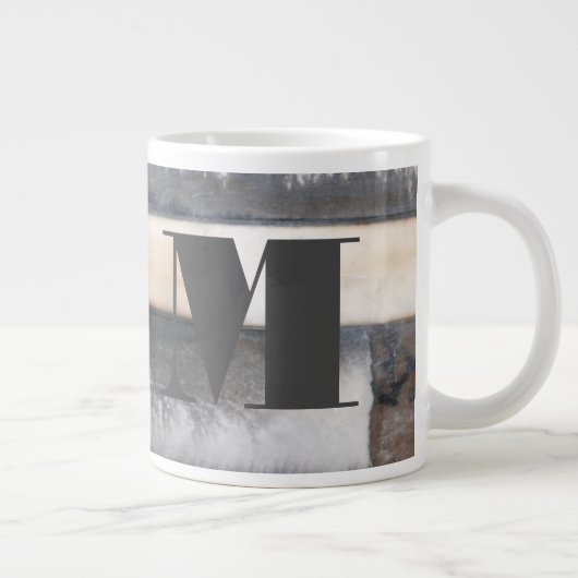 Monogram | Aarde en rook I Grote Koffiekop (Rechts)