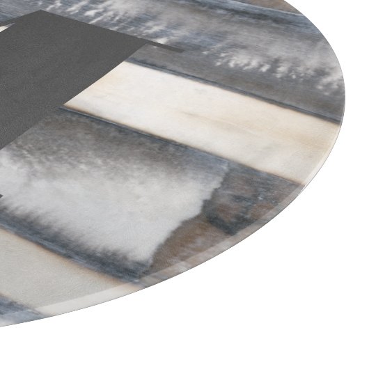 Monogram | Aarde en rook I Snijplank (Hoek)