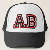Monogram 'AB' Trucker Pet (Voorkant)