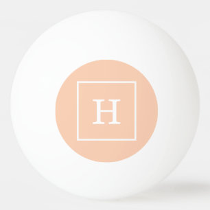 Monogram Abriot White Framed Initiaal Pingpongbal