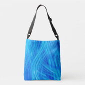 Monogram Abstract blauw lichtpatroonmonogram Tote Bag (Achterkant)