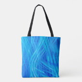 Monogram Abstract blauw lichtpatroonmonogram Tote Bag (Achterkant)