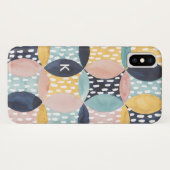 Monogram | Abstract cirkelpatroon Case-Mate iPhone Case (Achterkant (horizontaal))