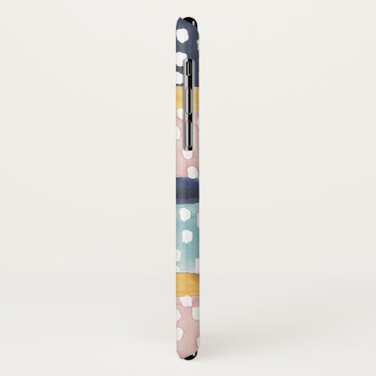 Monogram | Abstract cirkelpatroon Case-Mate iPhone Case (Achterkant/links)