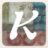 Monogram | Abstract erfgoed II Kartonnen Onderzetters (Voorkant)