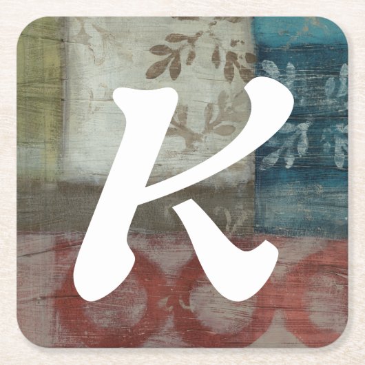 Monogram | Abstract erfgoed II Kartonnen Onderzetters (Voorkant)