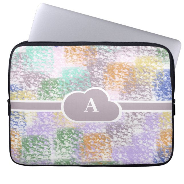 Monogram Abstract Laptop Sleeve (Voorkant)