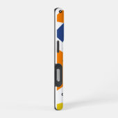 Monogram Abstract Moderne Driehoeken  iPhone Hoesje (Rechterkant)
