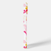 Monogram Abstract Patroon Roze Marmeren Retro Case-Mate iPhone Case (Achterkant / Rechts)