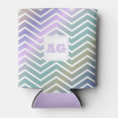 Monogram abstract regenboog chevron moderne naaiza blikjeskoeler (Voorkant)