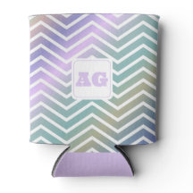 Monogram abstract regenboog chevron moderne naaiza