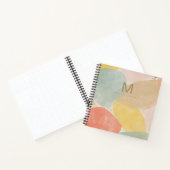 Monogram Abstract Schetsboek Met Naam Notitieboek (Binnen)