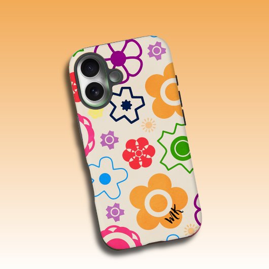 Monogram abstract ventilatorvermogen Case-Mate iPhone case
