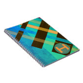 Monogram Abstract Weven Stripes Blues Notitieboek (Rechterzijde)