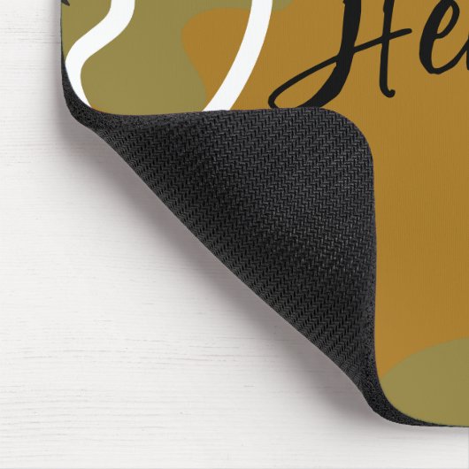 Monogram Abstracte achtergrond en blad van de Most Muismat (Hoek)