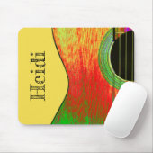 Monogram Abstracte akoestische gitaar Muismat (Met muis)