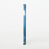 Monogram Abstracte Blauwe Zwarte Waterverf Fine Ar Samsung Galaxy Hoesje (Rechterkant)