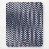 Monogram abstracte geometrische zwarte en witte st muismat (Voorkant)