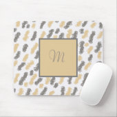 Monogram Abstracte grijze Muismat (Met muis)