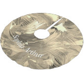 Monogram Abstracte Kunstpenseelstreek Vintage Stij Kerstboom Rok (Gekanteld)