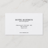 Monogram | Abstracte rode zwarte panelen Visitekaartje (Achterkant)