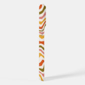 Monogram Abstracte Strepen Modern Persoonlijk iPhone Hoesje (Rechterkant)