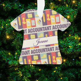 Monogram accountant ornament