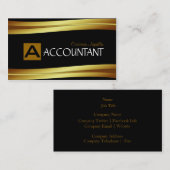 Monogram accountant-Visitekaartje Visitekaartje (Voorkant / Achterkant)