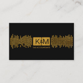 Monogram Accounting Company — Black en Gold Visitekaartje