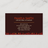 Monogram Accounting Company — Shades of Red Visitekaartje (Achterkant)