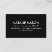 Monogram | Achtergrond marmer Visitekaartje (Achterkant)