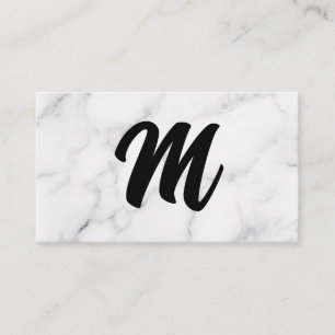 Monogram Achtergrond marmer Visitekaartje