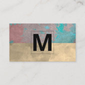 Monogram | Achtergrond van de oude generatie Visitekaartje (Voorkant)