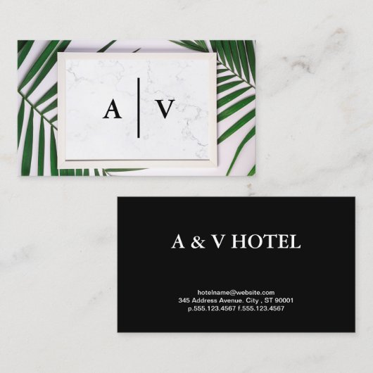 Monogram | Achtergrond Visitekaartje (Voorkant / Achterkant)